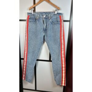 Levis Jeans Mens 34x32 512 Slim Taper Reflective Warp Flex Acid Denim Pants